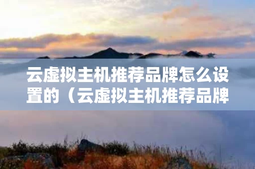 云虚拟主机推荐品牌怎么设置的（云虚拟主机推荐品牌怎么设置的呢）