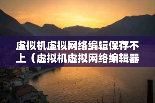 虚拟机虚拟网络编辑保存不上（虚拟机虚拟网络编辑器打不开）