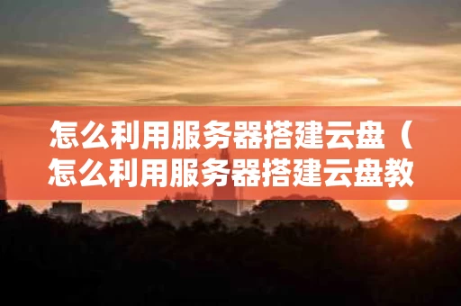怎么利用服务器搭建云盘（怎么利用服务器搭建云盘教程）