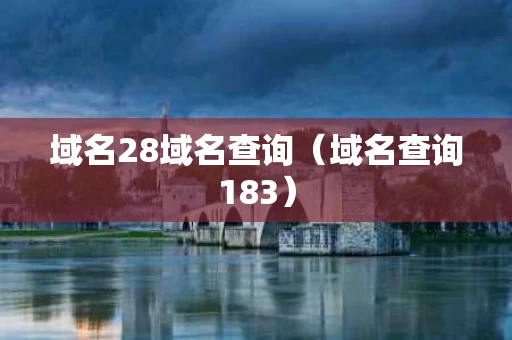 域名28域名查询（域名查询183）