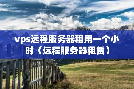 vps远程服务器租用一个小时（远程服务器租赁）