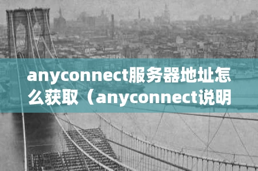 anyconnect服务器地址怎么获取（anyconnect说明和服务器地址）
