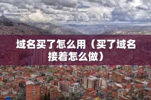 域名买了怎么用（买了域名接着怎么做）