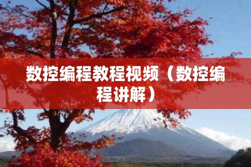 数控编程教程视频（数控编程讲解）