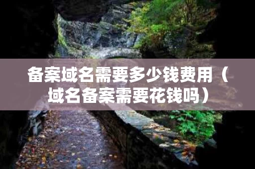 备案域名需要多少钱费用（域名备案需要花钱吗）