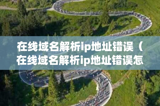 在线域名解析ip地址错误（在线域名解析ip地址错误怎么办）