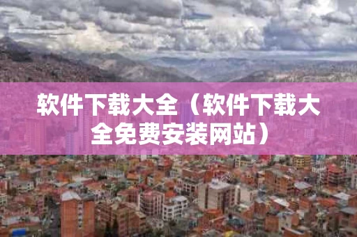 软件下载大全（软件下载大全免费安装网站）