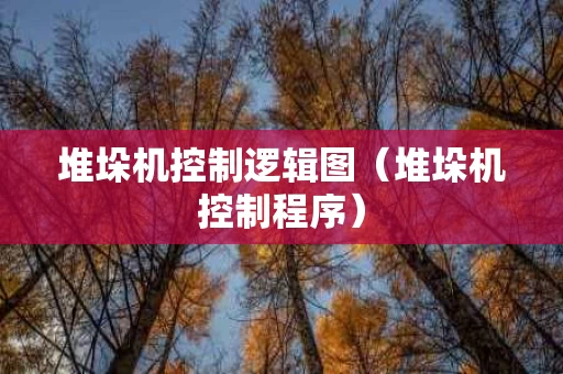 堆垛机控制逻辑图（堆垛机控制程序）