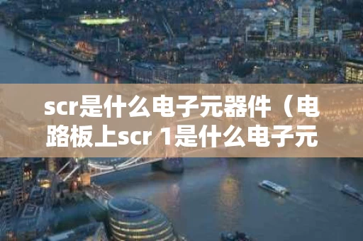 scr是什么电子元器件（电路板上scr 1是什么电子元件）