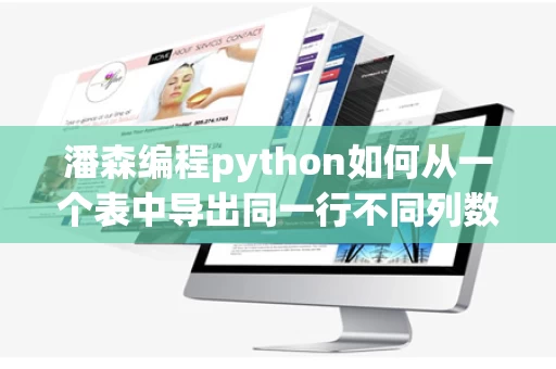 潘森编程python如何从一个表中导出同一行不同列数据（python导出数据到excel不同的工作表）