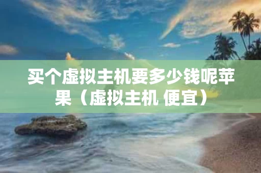 买个虚拟主机要多少钱呢苹果（虚拟主机 便宜）
