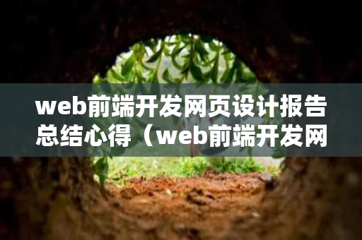 web前端开发网页设计报告总结心得（web前端开发网页制作案例）