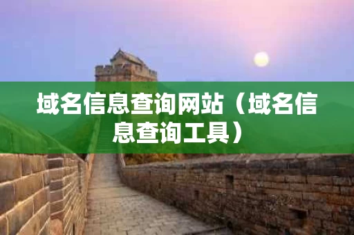 域名信息查询网站（域名信息查询工具）