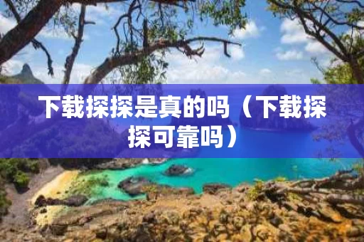 下载探探是真的吗（下载探探可靠吗）