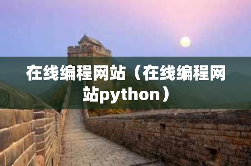 在线编程网站（在线编程网站python）