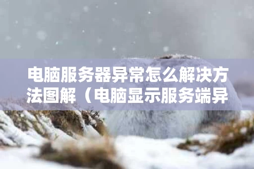 电脑服务器异常怎么解决方法图解（电脑显示服务端异常）