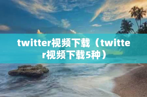 twitter视频下载（twitter视频下载5种）