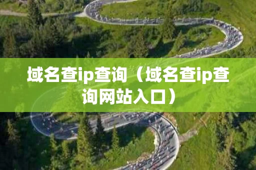 域名查ip查询（域名查ip查询网站入口）