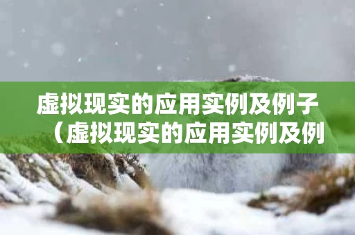 虚拟现实的应用实例及例子（虚拟现实的应用实例及例子图片）
