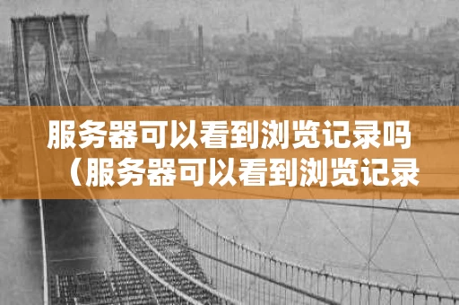 服务器可以看到浏览记录吗（服务器可以看到浏览记录吗怎么设置）