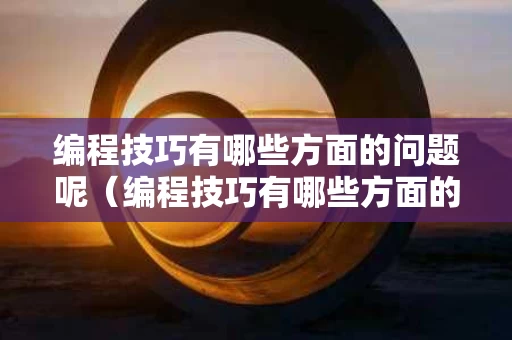 编程技巧有哪些方面的问题呢（编程技巧有哪些方面的问题呢怎么写）