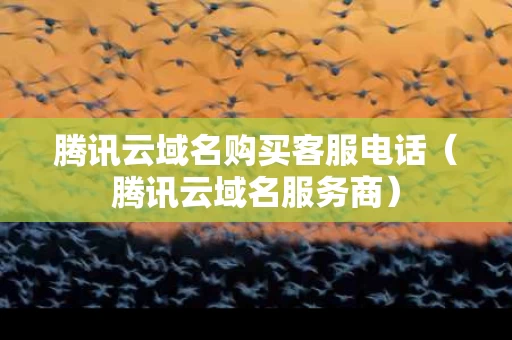腾讯云域名购买客服电话（腾讯云域名服务商）