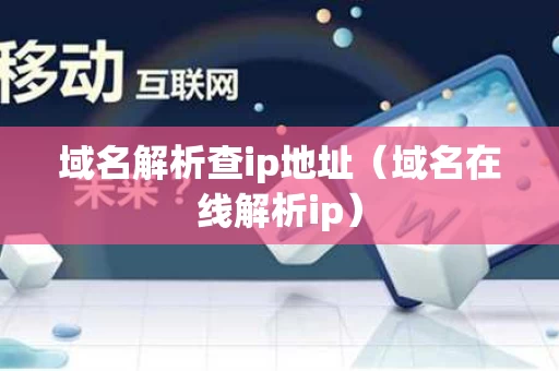 域名解析查ip地址（域名在线解析ip）