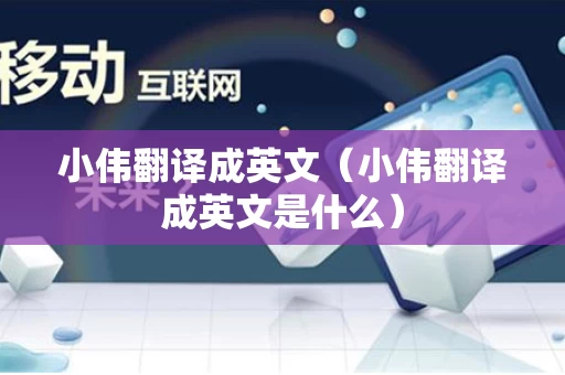 小伟翻译成英文（小伟翻译成英文是什么）