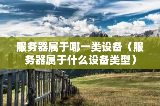 服务器属于哪一类设备（服务器属于什么设备类型）