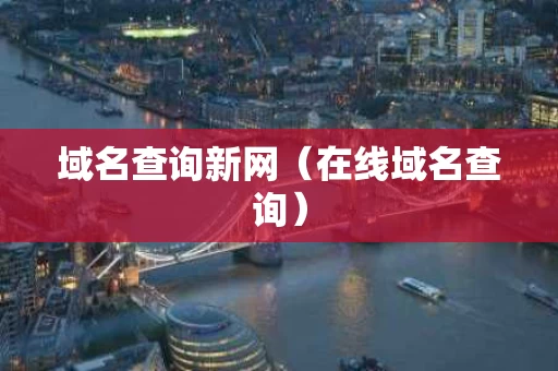 域名查询新网（在线域名查询）
