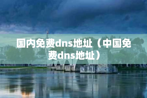 国内免费dns地址（中国免费dns地址）