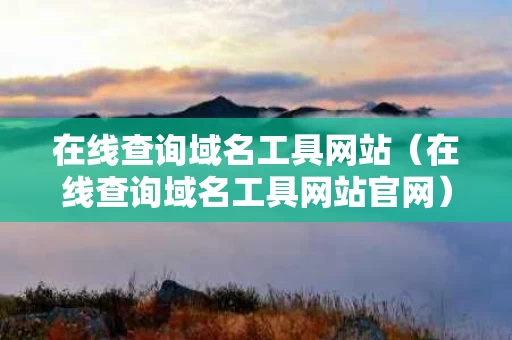 在线查询域名工具网站（在线查询域名工具网站官网）