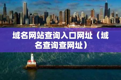 域名网站查询入口网址（域名查询查网址）