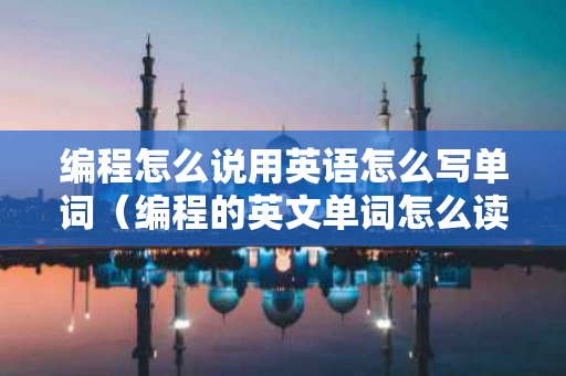 编程怎么说用英语怎么写单词（编程的英文单词怎么读）