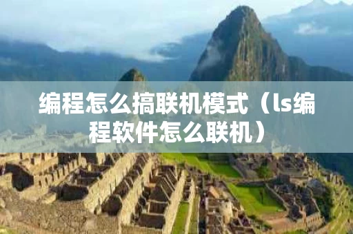 编程怎么搞联机模式（ls编程软件怎么联机）