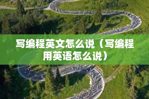 写编程英文怎么说（写编程用英语怎么说）