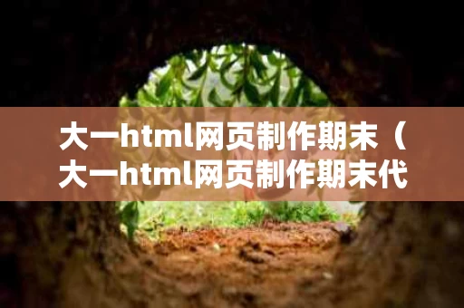 大一html网页制作期末（大一html网页制作期末代码）