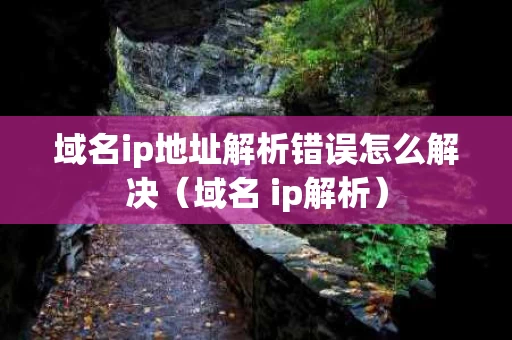 域名ip地址解析错误怎么解决（域名 ip解析）