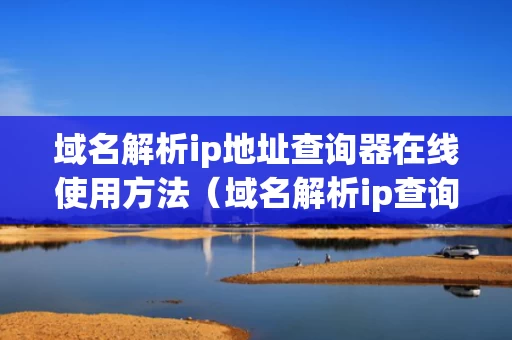 域名解析ip地址查询器在线使用方法（域名解析ip查询查询网）