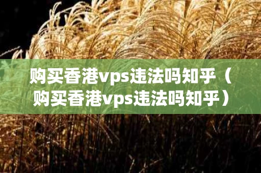 购买香港vps违法吗知乎（购买香港vps违法吗知乎）