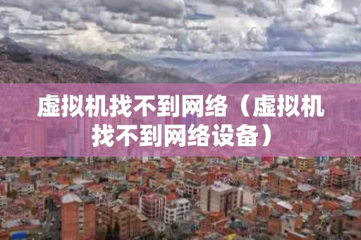 虚拟机找不到网络（虚拟机找不到网络设备）