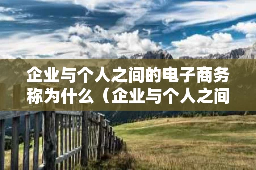 企业与个人之间的电子商务称为什么（企业与个人之间的电子商务的英文简写是）