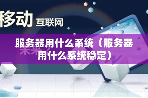 服务器用什么系统（服务器用什么系统稳定）