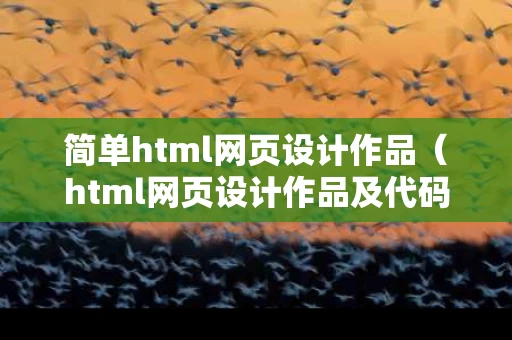 简单html网页设计作品（html网页设计作品及代码）