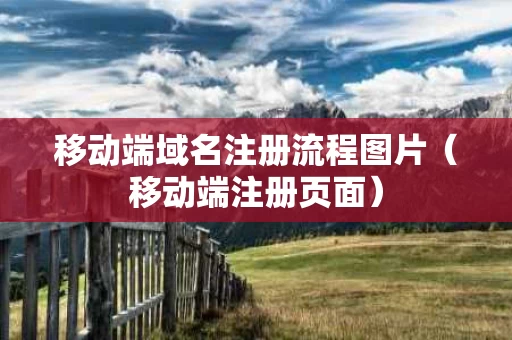 移动端域名注册流程图片（移动端注册页面）