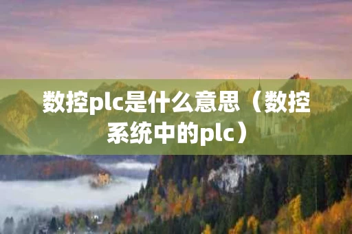 数控plc是什么意思（数控系统中的plc）
