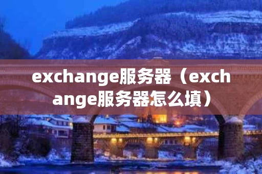exchange服务器（exchange服务器怎么填）