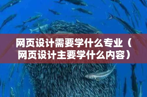 网页设计需要学什么专业（网页设计主要学什么内容）