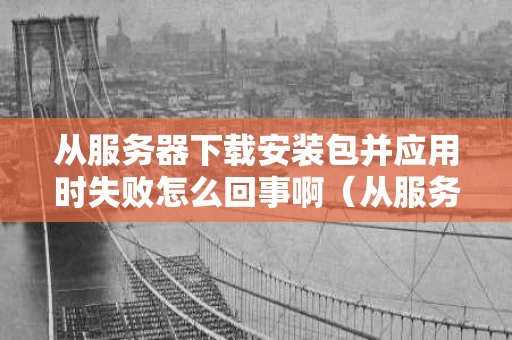 从服务器下载安装包并应用时失败怎么回事啊（从服务器下载文件的命令）