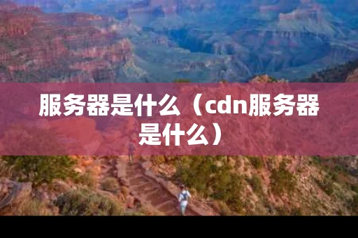 服务器是什么（cdn服务器是什么）